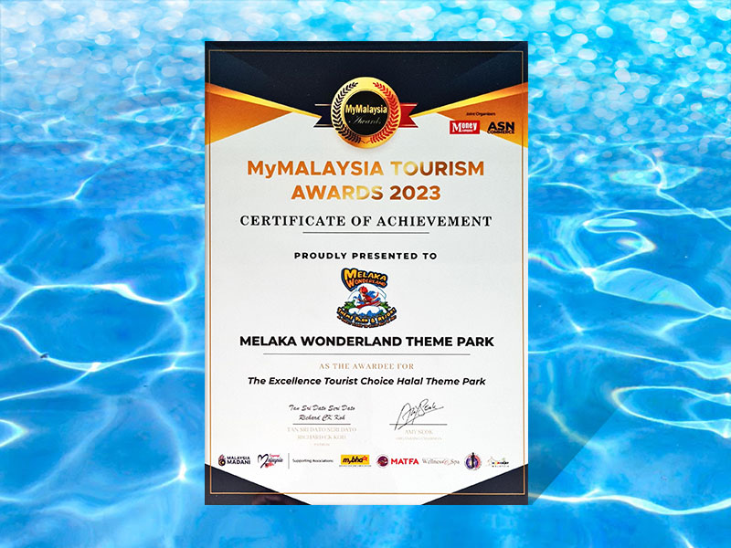 MyMalaysia Tourism Awards 2023 - The Excellence Tourist Choice Halal Theme Park